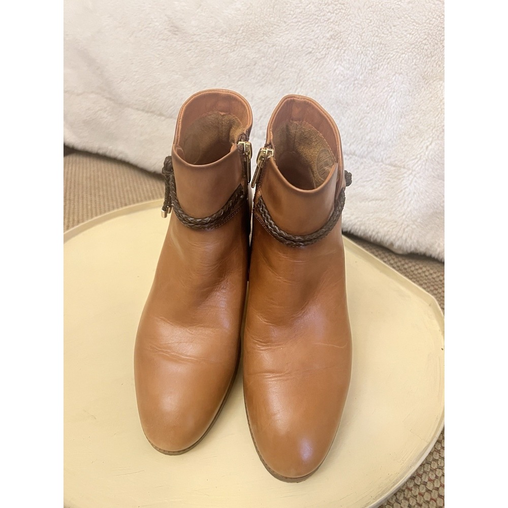 Pikolinos Royal Ankle Boots Women Sz EU 38 US 7.5 Brown Leather Zip & Tassel